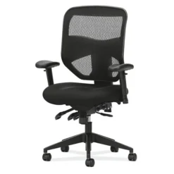 HON Prominent Mesh High-Back Task Chair, Asynchronous Control, Seat Glide, 2-Way Arms, Black Mesh (BSXVL532MM10)