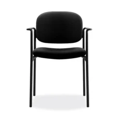 HON Scatter Fabric Stacking Guest Chair, Fixed Arms, Black (BSXVL616VA10)