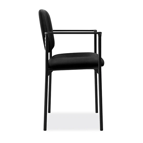 HON Scatter Fabric Stacking Guest Chair, Fixed Arms, Black (BSXVL616VA10) - Image 2