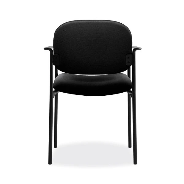HON Scatter Fabric Stacking Guest Chair, Fixed Arms, Black (BSXVL616VA10) - Image 4