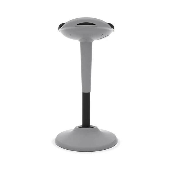 HON Perch Fabric 360-Degree Swivel, Silver Base, Black (BSXVLPERCHAS10X) - Image 4