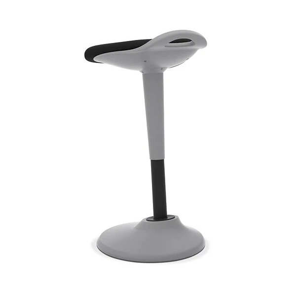 HON Perch Fabric 360-Degree Swivel, Silver Base, Black (BSXVLPERCHAS10X) - Image 5