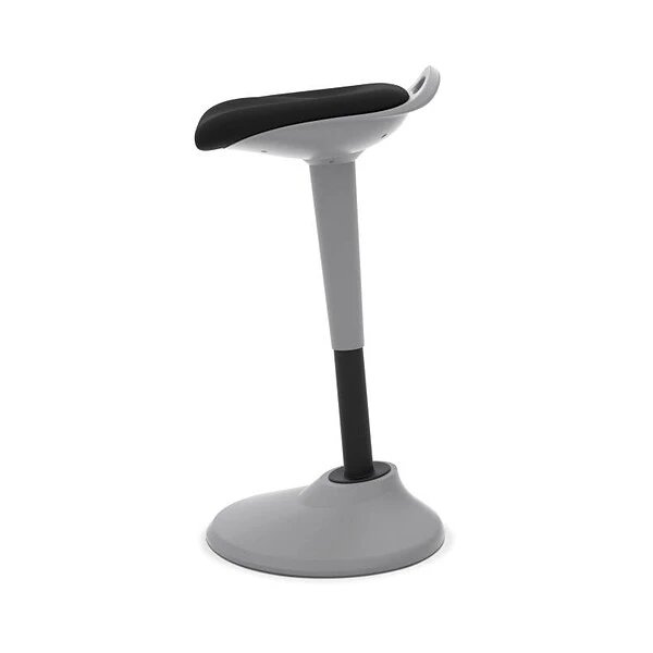 HON Perch Fabric 360-Degree Swivel, Silver Base, Black (BSXVLPERCHAS10X) - Image 3