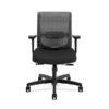 HON Convergence Fabric/Mesh Task Chair, Adjustable Arms, Black (HONCMY1AACCF10)