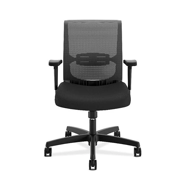 HON Convergence Mesh Back Fabric Task Chair, Black (HONCMS1AACCF10)