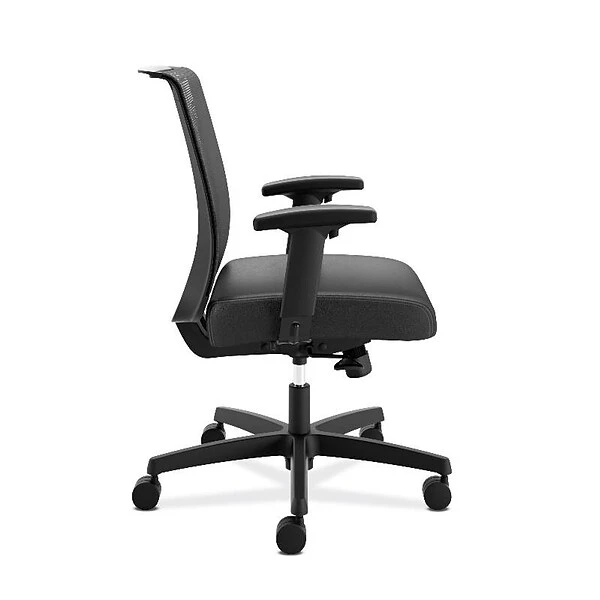 HON Convergence Vinyl Task Chair, Adjustable Arms, Black (HONCMY1AUR10) - Image 2