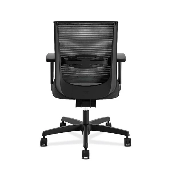 HON Convergence Vinyl Task Chair, Adjustable Arms, Black (HONCMY1AUR10) - Image 4