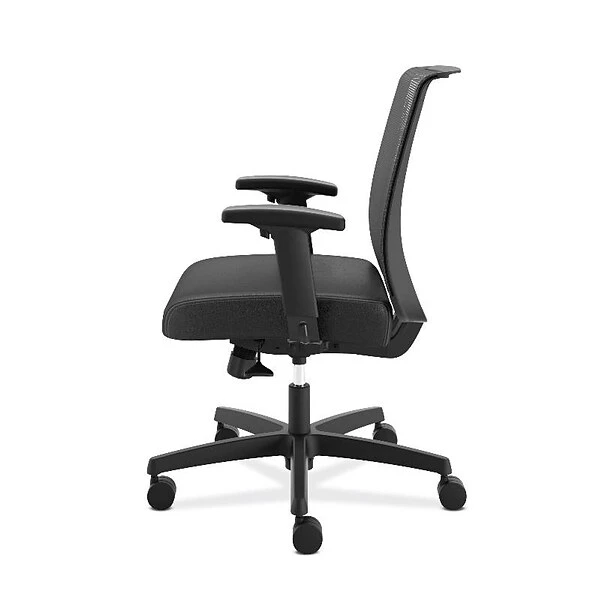 HON Convergence Vinyl Task Chair, Adjustable Arms, Black (HONCMY1AUR10) - Image 3