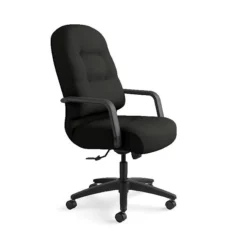 HON Pillow-Soft Leather Executive Chair, Black (HON2091SR11T)