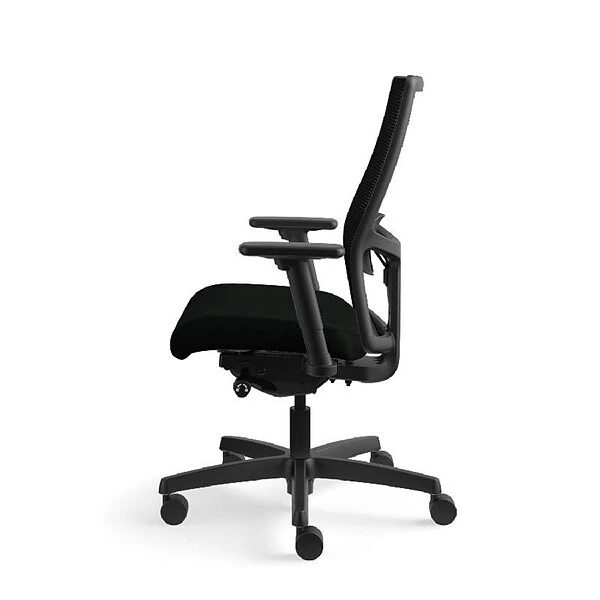 HON Ignition 2.0 Mesh/Vinyl Mid-Back Task Chair, Adjustable Arms, Black (HON12M2AMLU10TK) - Image 5