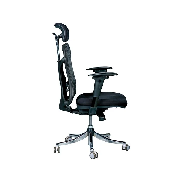 MooreCo Ergo Mesh Back Fabric Executive Chair, Black (34434) - Image 3
