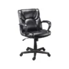Quill Brand® Montessa II Luxura Faux Leather Computer And Desk Chair, Black (25221-CC)