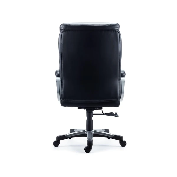 Quill Brand® Denaly Big & Tall Bonded Leather Manager Chair, Black (51468) - Image 2