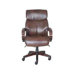 La-Z-Boy Bradley Bonded Leather Executive Chair, Roasted Chestnut (44762)