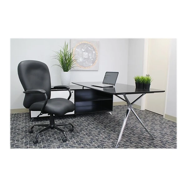 Boss Office Products CaressoftPlus Executive Big & Tall Chair, Black (B990-CP) - Image 5