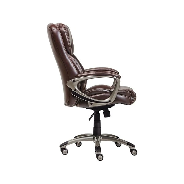 Serta Bonded Leather Executive Chair, Biscuit Brown (CHR200090) - Image 2