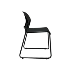 HON GuestStacker Plastic Banquet/Reception Chairs, Onyx, 4/Pack (HON4031ONT)