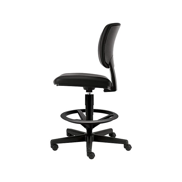 HON Volt SofThread Leather Computer And Desk Stool, Black (HON5705SB11T) - Image 3