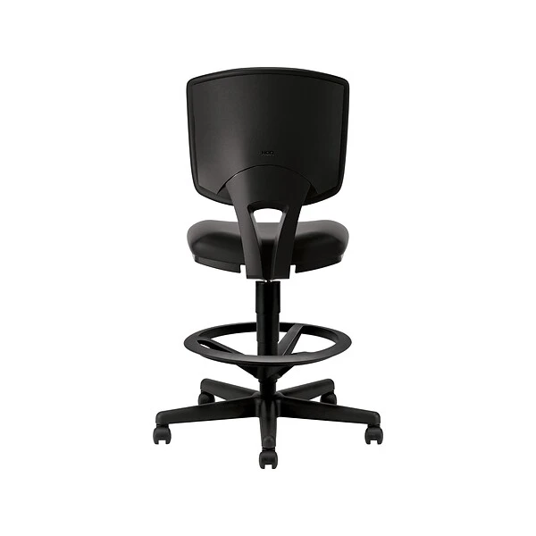 HON Volt SofThread Leather Computer And Desk Stool, Black (HON5705SB11T) - Image 4