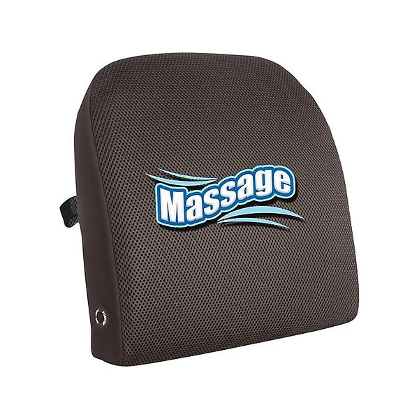 Relaxzen Memory Foam Massage Cushion, Black (60-2804MH05)