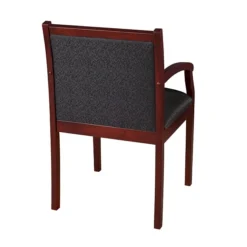 Regency Regent Fabric Guest Chair, Mahogany/Black (9875MHBK)