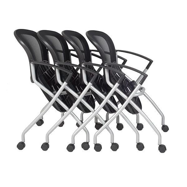Regency Cadence Mesh Nesting Chair, Black (2309BK4PK) - Image 2