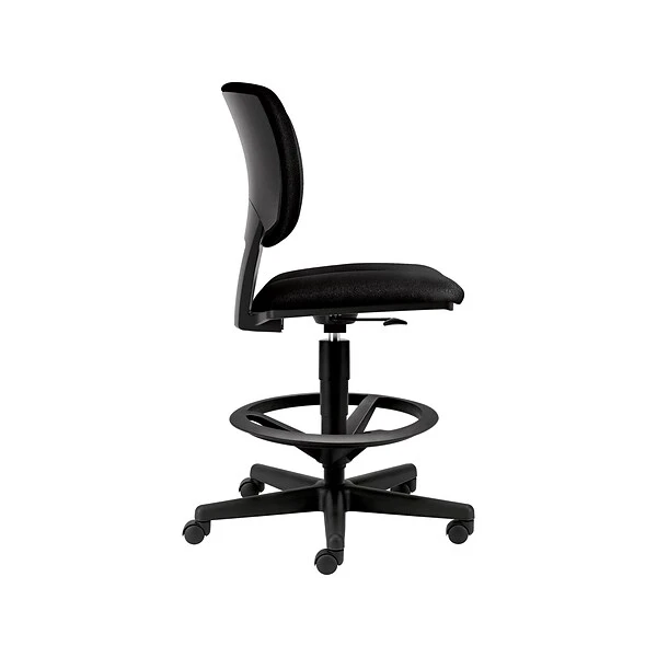 HON Volt Fabric Computer And Desk Stool, Black (HON5705GA10T) - Image 2