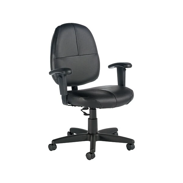 Global Leather Task Chair, Black (8993BK450/550)