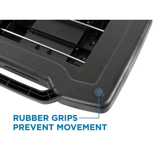 Mount-It! Adjustable Footrest With Massaging Rollers, Black (MI-7808) - Image 2