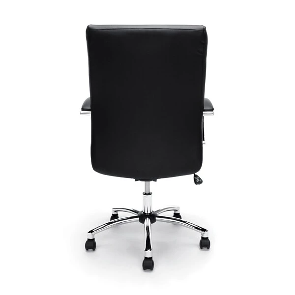 OFM Essentials SofThread Leather Conference Chair, Black (E1003) - Image 2