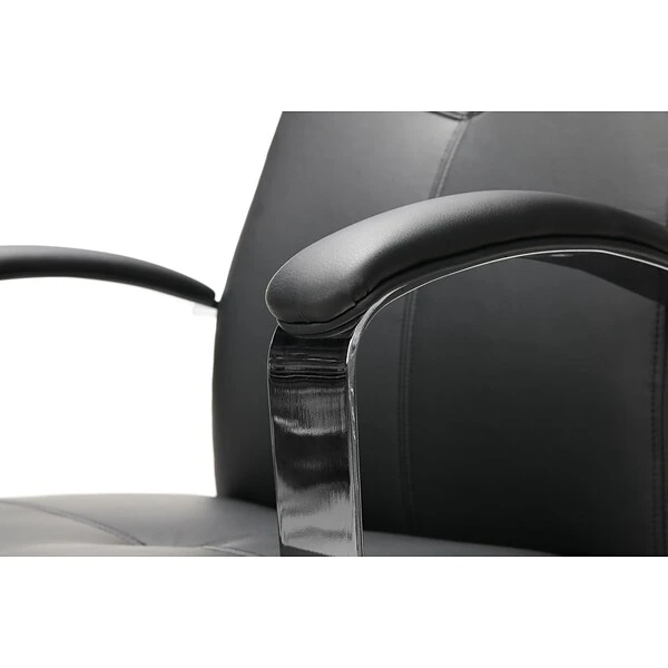 OFM Essentials SofThread Leather Conference Chair, Black (E1003) - Image 8