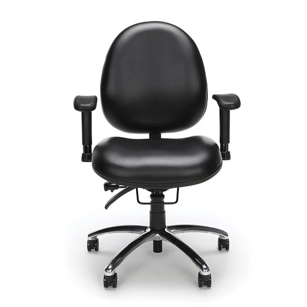 OFM Hi-Back Ergonomic Metal Computer & Desk Big & Tall Chair, 400 Lb. Capacity, Black (247-VAM-606)