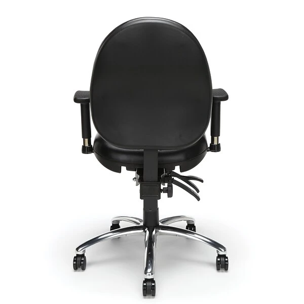 OFM Hi-Back Ergonomic Metal Computer & Desk Big & Tall Chair, 400 Lb. Capacity, Black (247-VAM-606) - Image 2