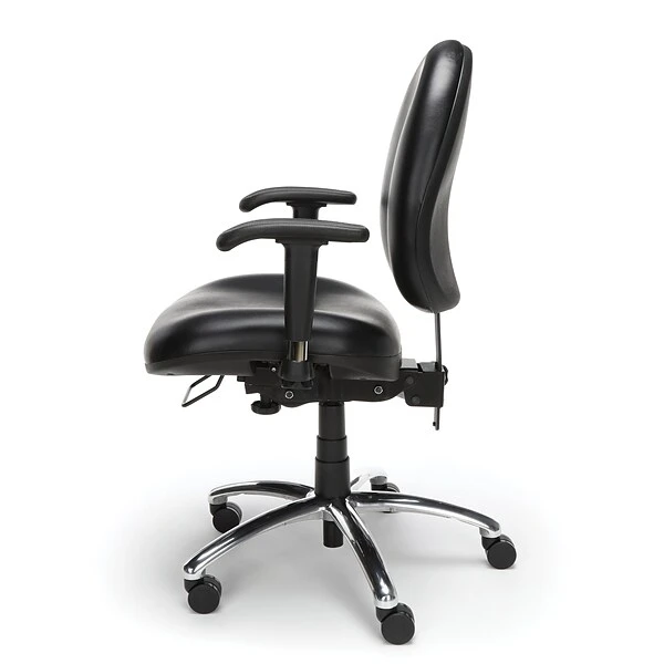 OFM Hi-Back Ergonomic Metal Computer & Desk Big & Tall Chair, 400 Lb. Capacity, Black (247-VAM-606) - Image 4