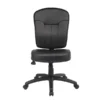 Boss Leather Task Chair, Black (B1560)