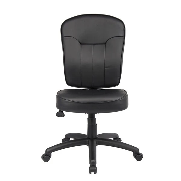 Boss Leather Task Chair, Black (B1560)
