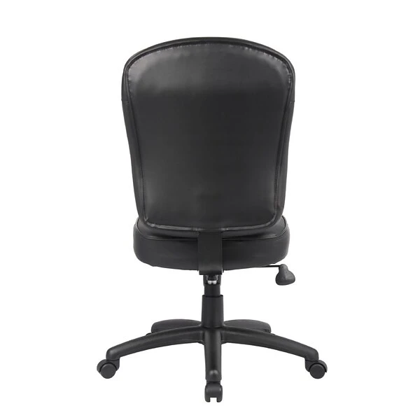 Boss Leather Task Chair, Black (B1560) - Image 2