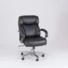 Safco 3500 Series Ergonomic Leather Executive Big & Tall Chair, 400 Lb. Capacity, Black (3503BL)