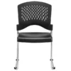 Raynor Eurotech S4000 Plastic Aire Stackable Chair, Black, 4/Carton