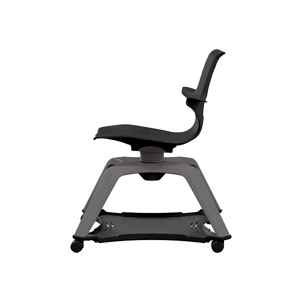 MooreCo Hierarchy Enroll Polypropylene School Chair, Black (54325-Black-WA-NN-SC)