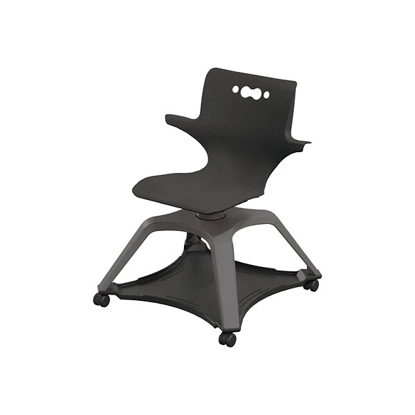 MooreCo Hierarchy Enroll Polypropylene School Chair, Black (54325-Black-WA-NN-SC) - Image 2