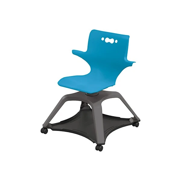 MooreCo Hierarchy Enroll Polypropylene School Chair, Blue (54325-Blue-WA-NN-SC) - Image 2