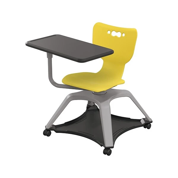 MooreCo Hierarchy Enroll Polypropylene School Chair, Yellow (54325-Yellow-NA-TN-SC) - Image 2