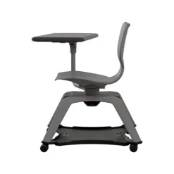MooreCo Hierarchy Enroll Polypropylene School Chair, Cool Gray (54325-Gray-NA-TN-SC)