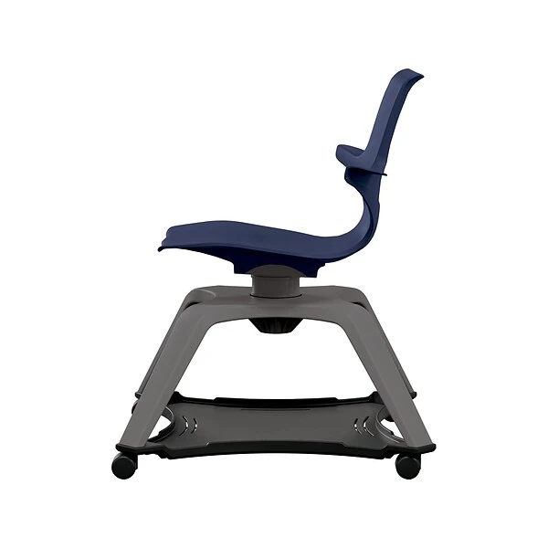 MooreCo Hierarchy Enroll Polypropylene School Chair, Navy (54325-Navy-WA-NN-SC)