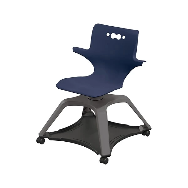 MooreCo Hierarchy Enroll Polypropylene School Chair, Navy (54325-Navy-WA-NN-SC) - Image 2