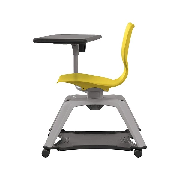 MooreCo Hierarchy Enroll Polypropylene School Chair, Yellow (54325-Yellow-NA-TC-SC)