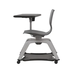 MooreCo Hierarchy Enroll Polypropylene School Chair, Cool Gray (54325-Gray-NA-TC-SC)
