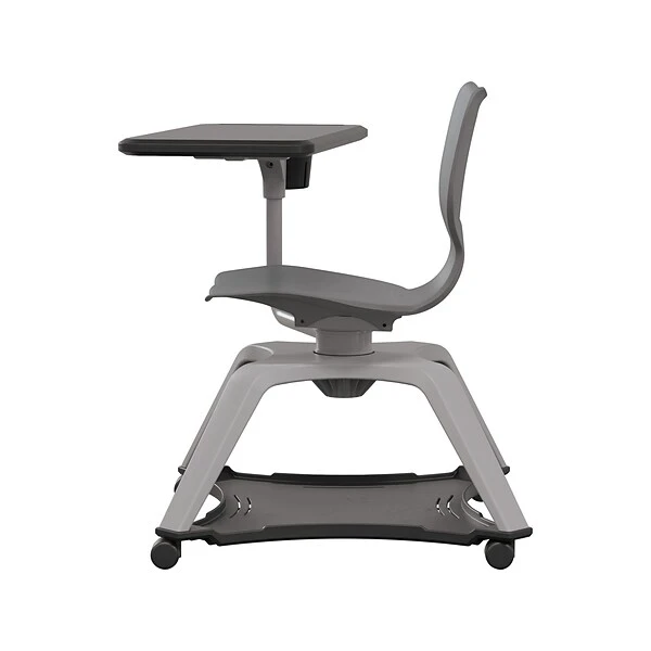 MooreCo Hierarchy Enroll Polypropylene School Chair, Cool Gray (54325-Gray-NA-TC-SC)