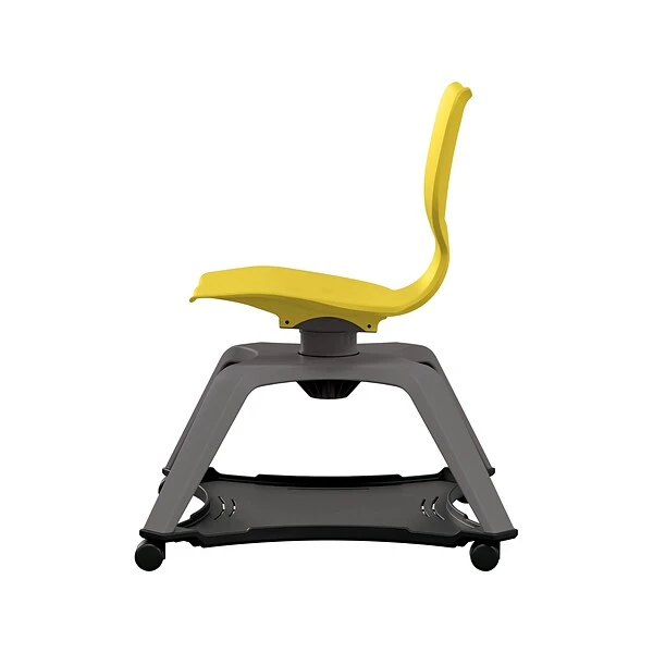 MooreCo Hierarchy Enroll Polypropylene School Chair, Yellow (54325-Yellow-NA-NN-SC)